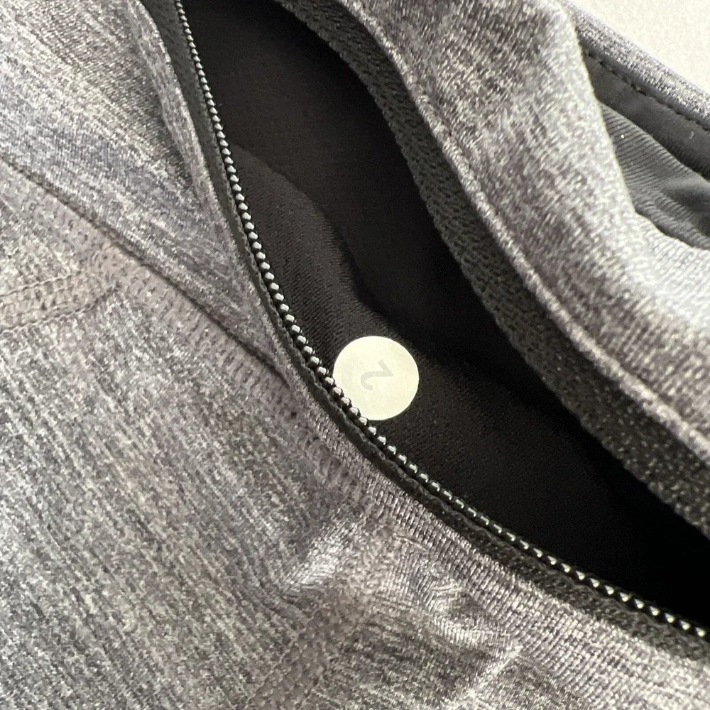 Lululemon Leggings Womens Size 2 Speed‎ Up Tight Crop Gray Activewear Gym Yoga - Picture 9 of 9